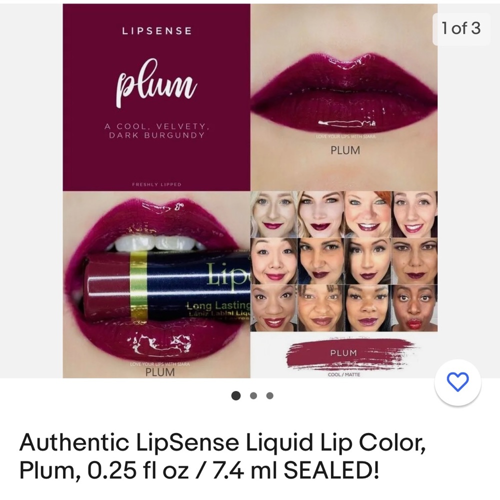 Senegence lip sense - plum - New with seal